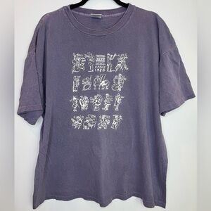 Vintage festival of Jazz Graphic single stitch Purple T-Shirt size XL